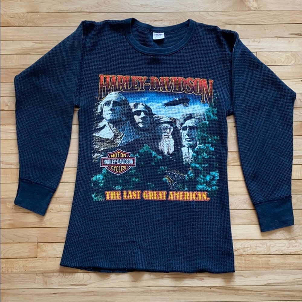 Vintage Harley Davidson Mount Rushmore Thermal.